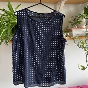 Sleeveless, sheer Banana Republic top